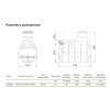 Bio Easy Flow WIRO 5 GOLD - wymiary oczyszczalni