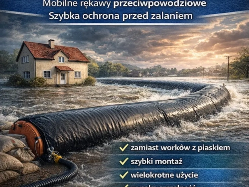 Mobilne rękawy przeciwpowodziowe