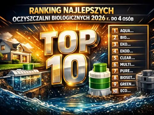 Ranking najlepszych oczyszczalni biologicznych 2026r do 4 osób - TOP 10