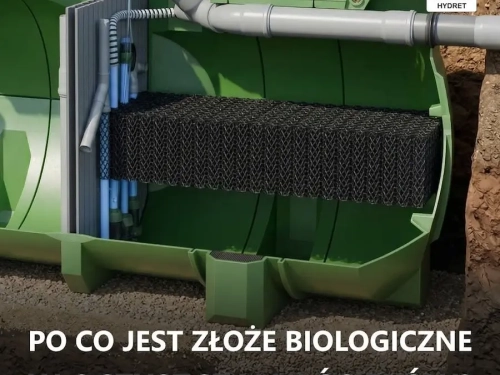 Złoże biologiczne w oczyszczalni ścieków