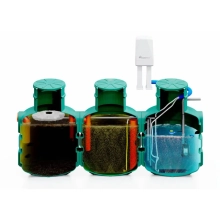 Oczyszczalnia biologiczna SBR BioSolid 8 CLASSIC - przekrój
