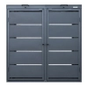 KUBA hybrydowa 1×240 l + 1×120 l – zabudowa na dwa pojemniki