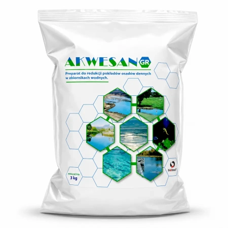 AKWESAN 3kg – Mikrobiologiczny preparat do oczek i akwenow wodnych