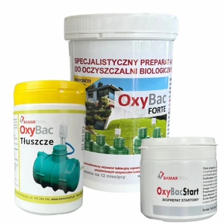OxyBac Set Plus II – kompletny zestaw biopreparatów do oczyszczalni biologicznej