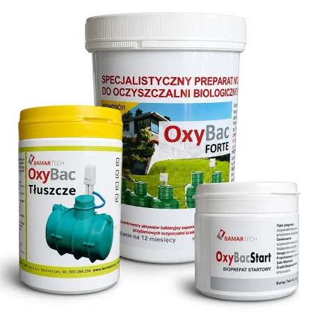 OxyBac Set Plus II – kompletny zestaw biopreparatów do oczyszczalni biologicznej