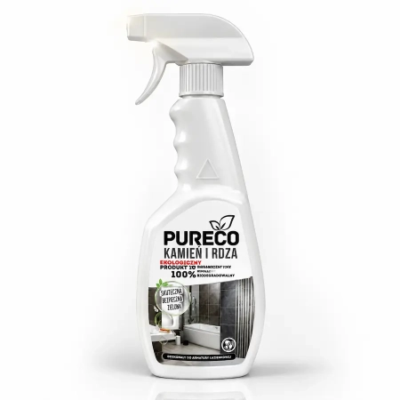 PurEco Kamień i Rdza 750 ml – Ekologiczny Płyn do Usuwania Kamienia, Rdzy i Osadów z Mydła