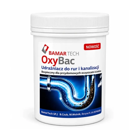 OxyBac Udrażniacz do Rur i Kanalizacji 500g Biologiczny