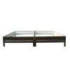 Podwyższona grządka ogrodowa metalowa 20 cm 0,65x2 m stal ocynkowana - czarna