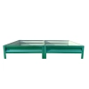 Podwyższona grządka ogrodowa metalowa 20 cm 0,65x2 m stal ocynkowana - zielona