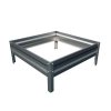 Podwyższona grządka ogrodowa metalowa 20 cm 0,65x1 m stal ocynkowana - ocynk