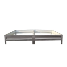 Podwyższona grządka ogrodowa metalowa 20 cm 0,65x2 m stal ocynkowana - antracyt Podwyższona grządka ogrodowa metalowa 20 cm 0,65x2 m stal ocynkowana - antracyt