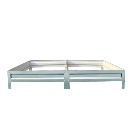 Podwyższona grządka ogrodowa metalowa 20 cm 0,65x2 m stal ocynkowana - ocynk