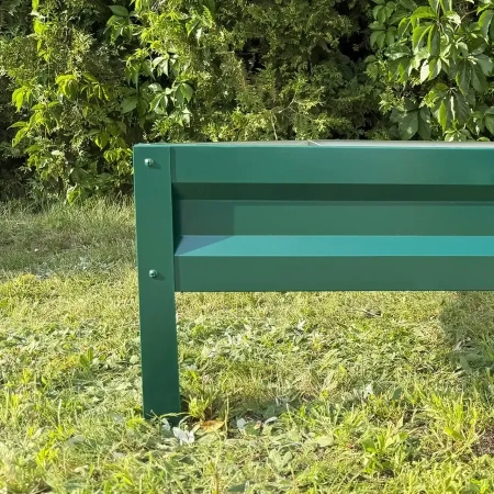 Podwyższona grządka ogrodowa metalowa 20 cm 0,65x2 m stal ocynkowana - nóżka
