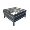 Podwyższona grządka ogrodowa metalowa 40 cm 0,65x1 m -  ocynk