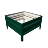 Podwyższona grządka ogrodowa metalowa 40 cm 0,65x1 m - zielony