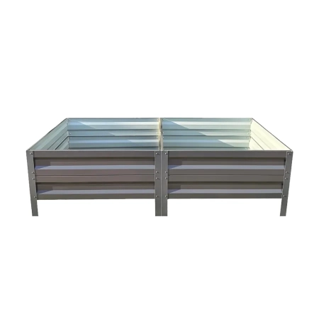 Podwyższona grządka ogrodowa metalowa 40 cm 0,65x2 m - antracyt