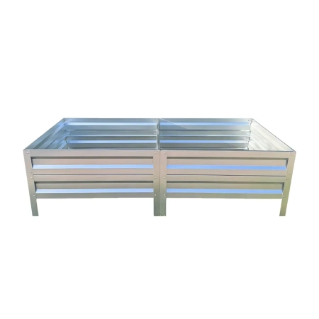 Podwyższona grządka ogrodowa metalowa 40 cm 0,65x2 m - ocynk