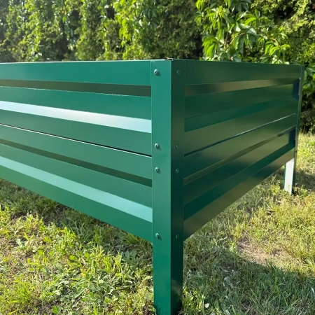 Podwyższona grządka ogrodowa metalowa 40 cm 0,65x1 m - naroznik