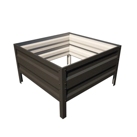 Podwyższona grządka ogrodowa metalowa 40 cm 0,65x1 m - czarny
