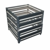 Kompostownik metalowy ogrodowy 1×1×1 m – ocynk