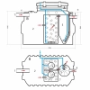 Oczyszczalnia biologiczna Bioekocent 3300 l - wymiary