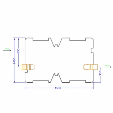 Separator Tłuszczów DELFIN ST 4 - rzut