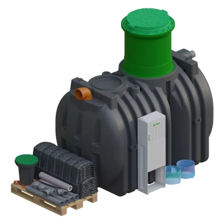 Przydomowa oczyszczalnia biologiczna EKOBLOK SBR 4000L - zestaw tunele 150 l