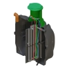 Oczyszczalnia biologiczna EKOBLOK SBR 7000L 8–12 RLM - przekrój 2