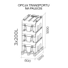 Mobilny zbiornik na diesel Box 200l - transport na palecie