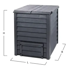 Kompostownik Thermo-Wood 400 l - wymiary