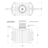 GARANTIA Rawka 600 IPS – wymiary oczyszczalni biologicznej SBR 2100 × 1300 mm