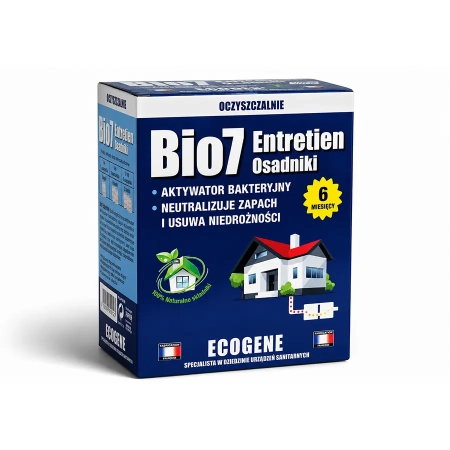 Bio7 Entretien Osadniki 480 g – Bakterie do Przydomowej Oczyszczalni Ścieków