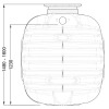 Osadnik gnilny EPURBIO6 2700 l GRAF – konstrukcja PEHD