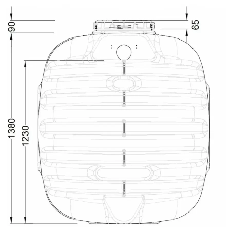 Osadnik gnilny EPURECO4 2100l z filtrem | GRAF - bok
