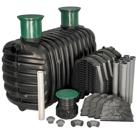 Oczyszczalnia przydomowa GRAF EPURBIO7 3400 l z 14 tunelami rozsączającymi 300 l do 5–7 osób