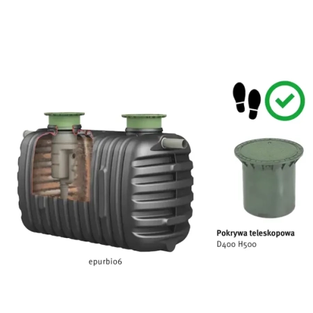 Oczyszczalnia przydomowa GRAF EPURBIO7 3400 l - pokrywa