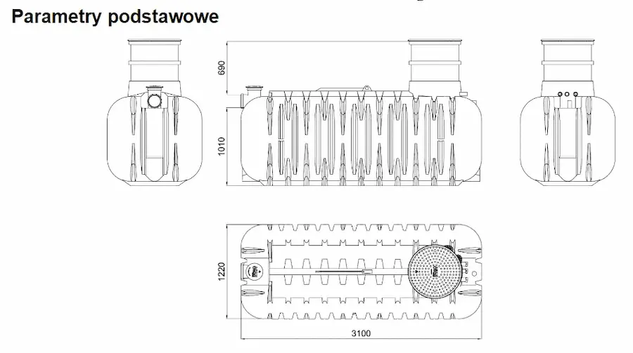 Bio Easy Flow 7 FLAT - wymiary