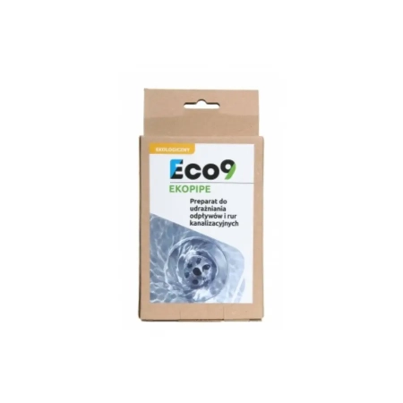 Eco9 EKOPIPE 100g – skuteczny preparat do udrażniania odpływów i kanalizacji