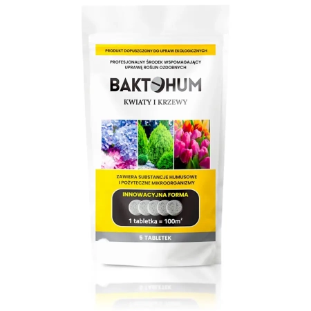 Baktohum Kwiaty i Krzewy – tabletki humusowe z bakteriami Bacillus