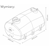 Cysterna na wodę pitną 6000 L - wymiary