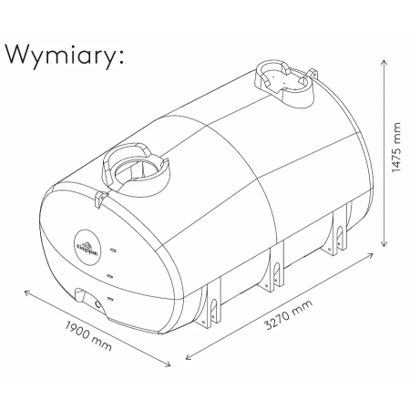 Cysterna na wodę pitną 6000 L - wymiary