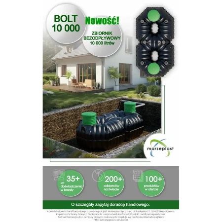 Zbiornik na szambo BOLT 10000 l - ulotka