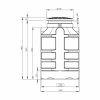 Obudowa studni głębinowej REGI 1000 PREMIUM 1600 mm - wymiary