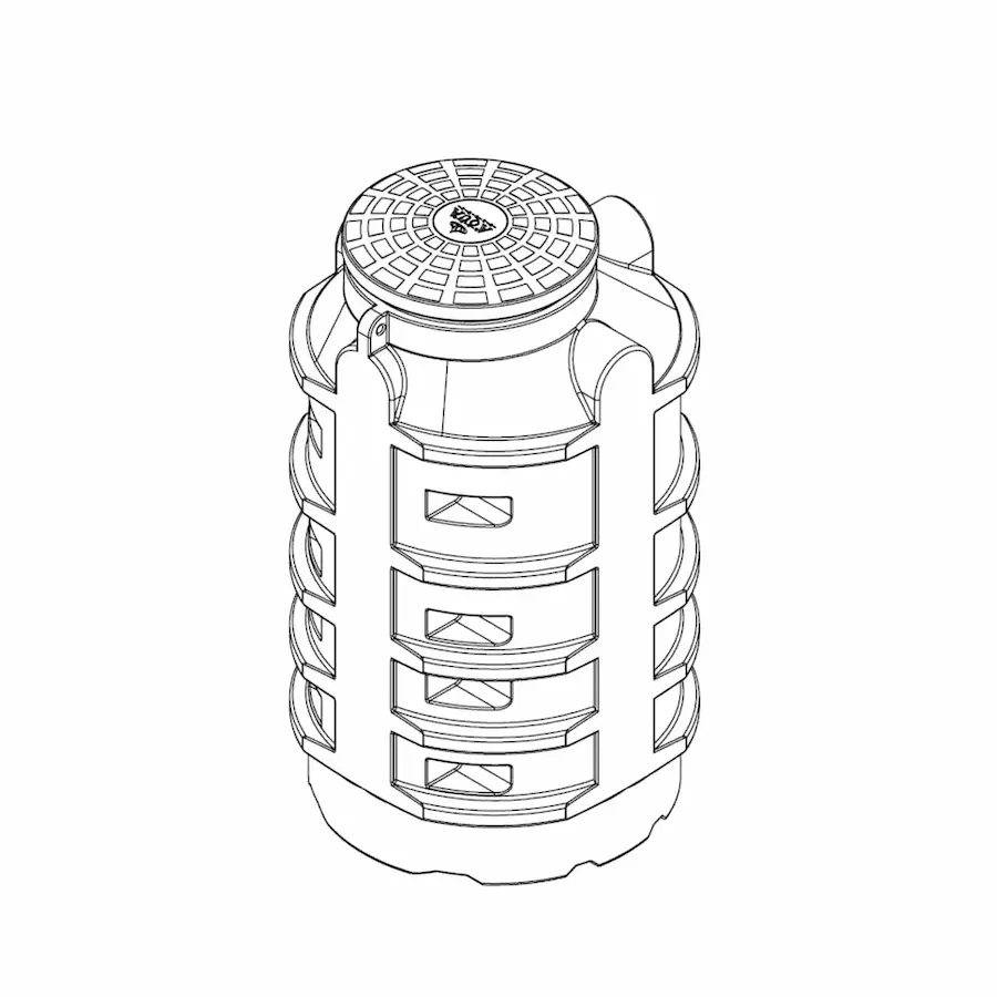 Obudowa studni głębinowej REGI 1000 PREMIUM 1860 mm