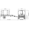 Cysterna do wody pitnej Mobilis Aqua SLP 6000 l - wymiary