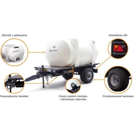 Cysterna do wody pitnej Mobilis Aqua SLP 6000 l - detale