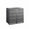 TOP BOX CLASSIC 2x120 l antracyt – zabudowa na 2 pojemniki