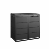 TOP BOX CLASSIC 2x120 l czarna – zabudowa na 2 kosze