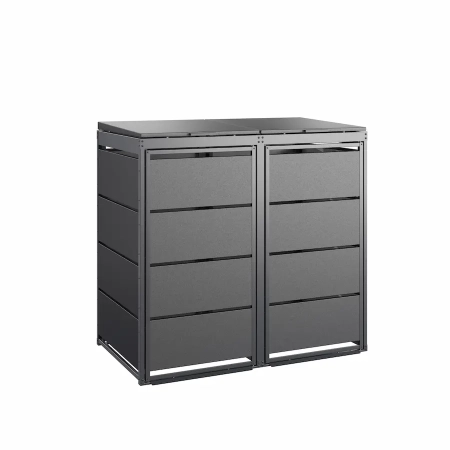 TOP BOX CLASSIC 2x120 l antracyt – zabudowa na 2 pojemniki