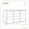 Wymiary TOP BOX CLASSIC 3x120 l – 1776 x 680 x 1130 mm